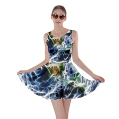 Spherical Science Fractal Planet Skater Dress by Nexatart