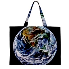 Spherical Science Fractal Planet Zipper Mini Tote Bag by Nexatart