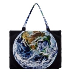 Spherical Science Fractal Planet Medium Tote Bag by Nexatart