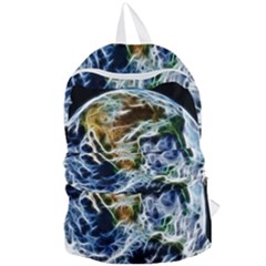 Spherical Science Fractal Planet Foldable Lightweight Backpack by Nexatart