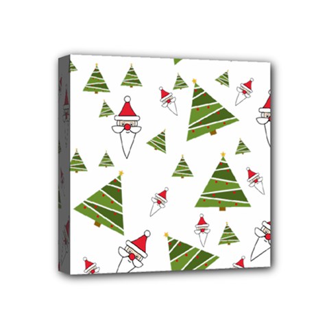 Christmas Santa Claus Decoration Mini Canvas 4  X 4  (stretched) by Nexatart