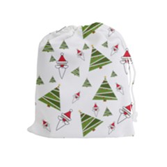 Christmas Santa Claus Decoration Drawstring Pouch (xl) by Nexatart