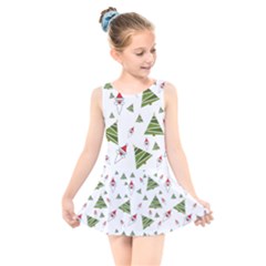 Christmas Santa Claus Decoration Kids  Skater Dress Swimsuit by Nexatart