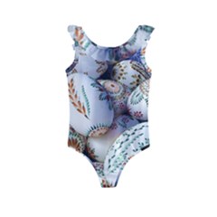 Model Color Traditional Kids  Frill Swimsuit