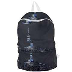 New York Skyline New York City Foldable Lightweight Backpack by Nexatart