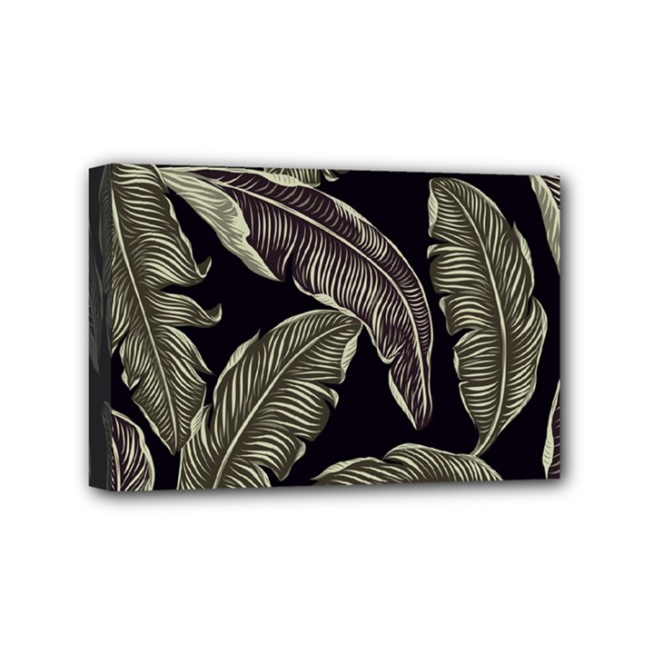 Jungle Leaves Tropical Pattern Mini Canvas 6  x 4  (Stretched)