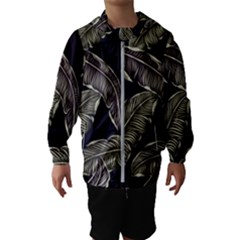 Jungle Leaves Tropical Pattern Hooded Windbreaker (kids)