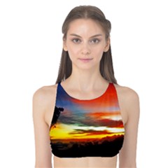 Sunset Mountain Indonesia Adventure Tank Bikini Top by Nexatart