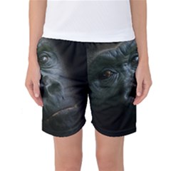 Gorilla Monkey Zoo Animal Women s Basketball Shorts by Nexatart