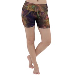 Abstract Colorful Art Design Lightweight Velour Yoga Shorts