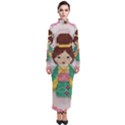 Cross Stitch Kimono Turtleneck Maxi Dress View1