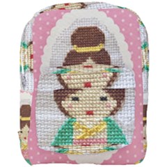 Cross Stitch Kimono Full Print Backpack by DeneWestUK