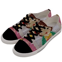 Cross Stitch Kimono Men s Low Top Canvas Sneakers by DeneWestUK