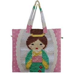 Cross Stitch Kimono Canvas Travel Bag by DeneWestUK