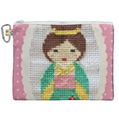 Cross Stitch Kimono Canvas Cosmetic Bag (xxl) by DeneWestUK