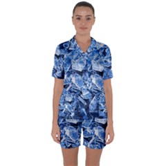 Cold Ice Satin Short Sleeve Pyjamas Set by FunnyCow