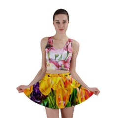 Festival Of Tulip Flowers Mini Skirt by FunnyCow