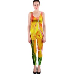 Festival Of Tulip Flowers One Piece Catsuit by FunnyCow