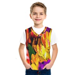 Fancy Tulip Flowers In Spring Kids  Sportswear by FunnyCow