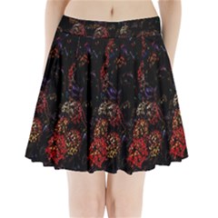 Floral Fireworks Pleated Mini Skirt by FunnyCow