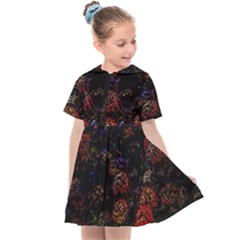 Floral Fireworks Kids  Sailor Dress by FunnyCow