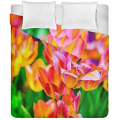 Blushing Tulip Flowers Duvet Cover Double Side (california King Size) by FunnyCow