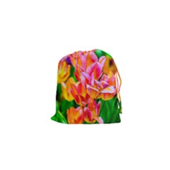 Blushing Tulip Flowers Drawstring Pouch (xs) by FunnyCow