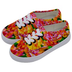 Blushing Tulip Flowers Kids  Classic Low Top Sneakers by FunnyCow