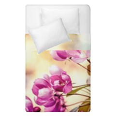 Paradise Apple Blossoms Duvet Cover Double Side (single Size) by FunnyCow