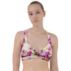 Paradise Apple Blossoms Sweetheart Sports Bra by FunnyCow