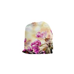 Paradise Apple Blossoms Drawstring Pouch (xs) by FunnyCow