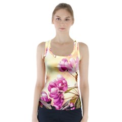 Paradise Apple Blossoms Racer Back Sports Top by FunnyCow