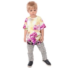 Paradise Apple Blossoms Kids Raglan Tee