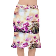 Paradise Apple Blossoms Mermaid Skirt by FunnyCow