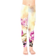 Paradise Apple Blossoms Kids  Legging by FunnyCow