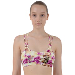 Paradise Apple Blossoms Line Them Up Sports Bra by FunnyCow