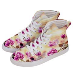 Paradise Apple Blossoms Men s Hi-top Skate Sneakers by FunnyCow