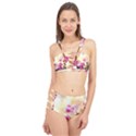 Paradise Apple Blossoms Cage Up Bikini Set View1