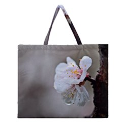 Rainy Day Of Hanami Season Zipper Large Tote Bag by FunnyCow