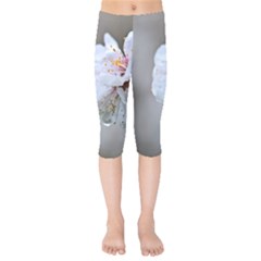 Rainy Day Of Hanami Season Kids  Capri Leggings  by FunnyCow