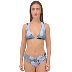 Rainy Day Of Hanami Season Double Strap Halter Bikini Set by FunnyCow