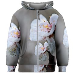 Rainy Day Of Hanami Season Kids Zipper Hoodie Without Drawstring by FunnyCow