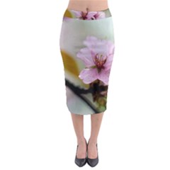 Soft Rains Of Spring Midi Pencil Skirt by FunnyCow