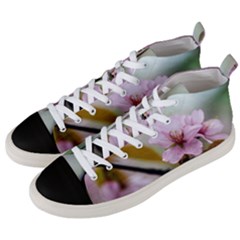 Soft Rains Of Spring Men s Mid-top Canvas Sneakers by FunnyCow