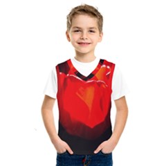 Red Tulip A Bowl Of Fire Kids  Sportswear by FunnyCow