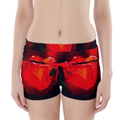 Red Tulip A Bowl Of Fire Boyleg Bikini Wrap Bottoms by FunnyCow