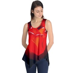 Red Tulip A Bowl Of Fire Sleeveless Tunic by FunnyCow