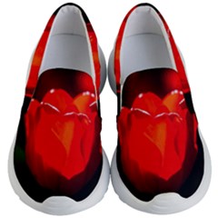 Red Tulip A Bowl Of Fire Kid s Lightweight Slip Ons by FunnyCow