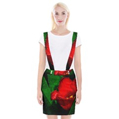 Red Tulip After The Shower Braces Suspender Skirt by FunnyCow