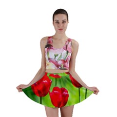 Red Tulip Flowers, Sunny Day Mini Skirt by FunnyCow